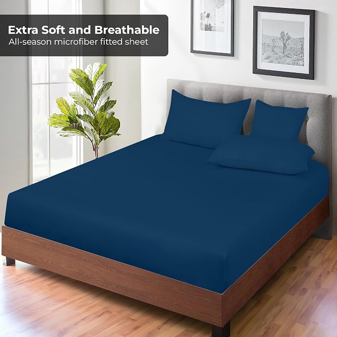 Royale Linens Fitted Sheet Queen - Image 4