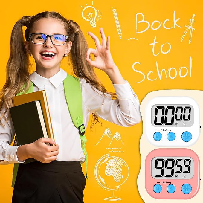 ZILLEEN Classroom Timer for Kids Teachers 2 Pack Digital Timers - Image 6