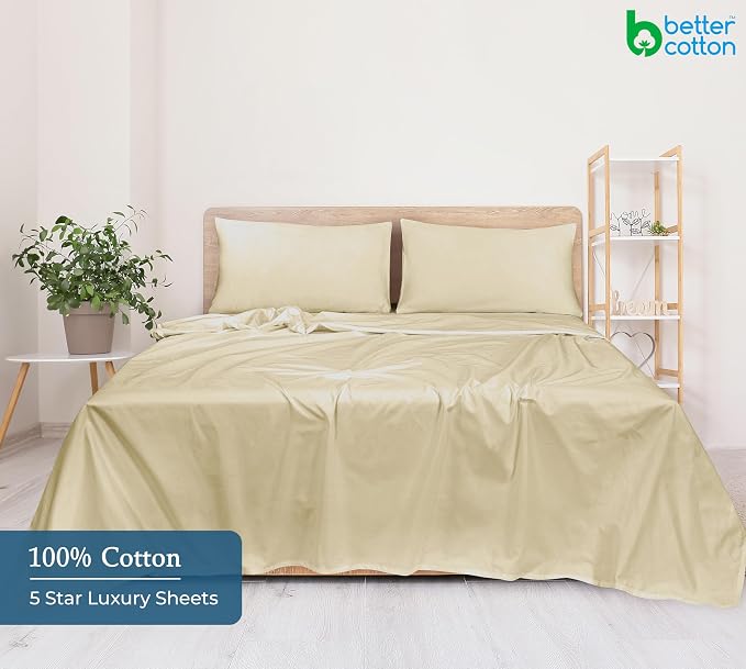 Royale Linen 400 Thread Count 100% American Grown Cotton Flat Sheet - Image 6