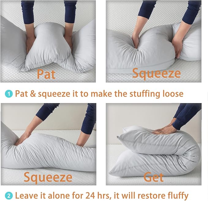 WhatsBedding Memory Foam Body Pillow - Image 5