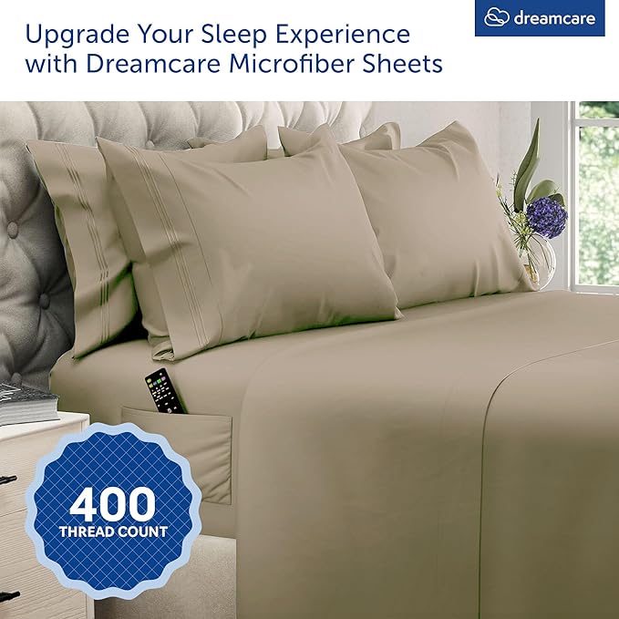 DREAMCARE King Size Sheets Set - Image 4