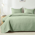 akkialla Quilts Queen Size, Sage Green Ultrasonic Full/Queen Quilt Set by akkialla