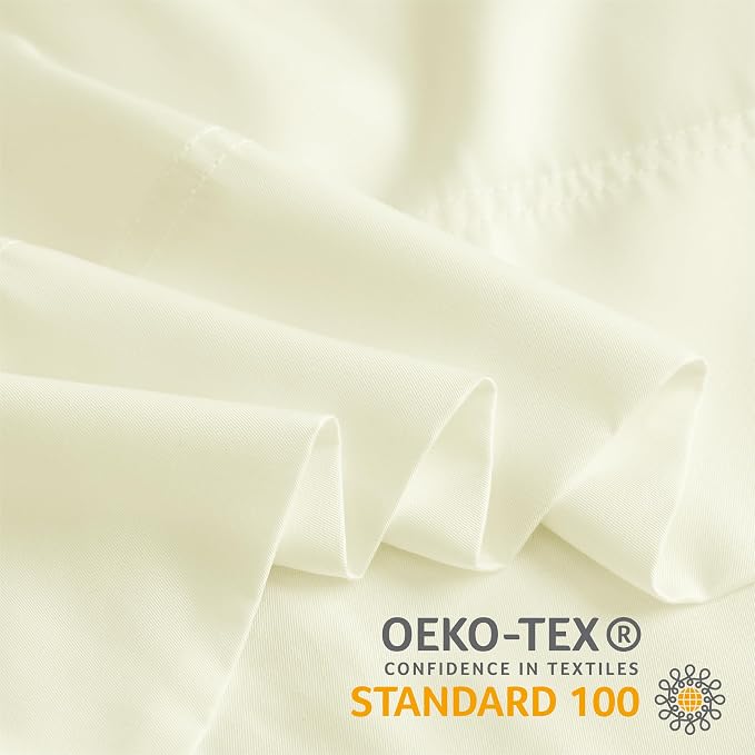BEDELITE Standard Pillow Cases Set of 2, Rayon Derived from Bamboo, Cooling - Image 5