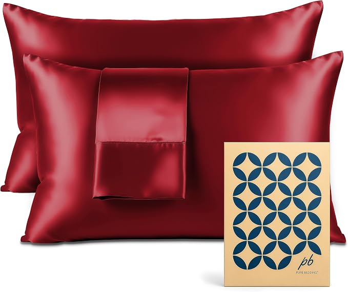 Pure Bedding Satin Pillowcase 2 Pack by PureBedding