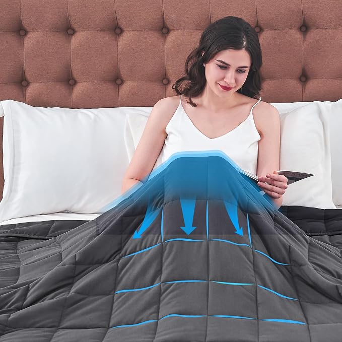 yescool Weighted Blanket for Adults Cooling Heavy Blanket for Sleeping Perfect - Image 8
