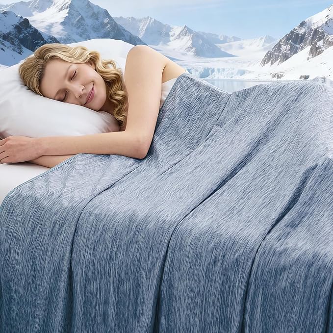 Cooling Blanket Twin Size, Cold Blanket Thin Lightweight Breathable Soft by PENGZHUTECHNOLOGY