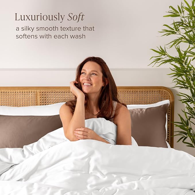 Bare Home 100% Rayon Made from Bamboo Luxury Body Size Cooling Pillowcase - Image 2