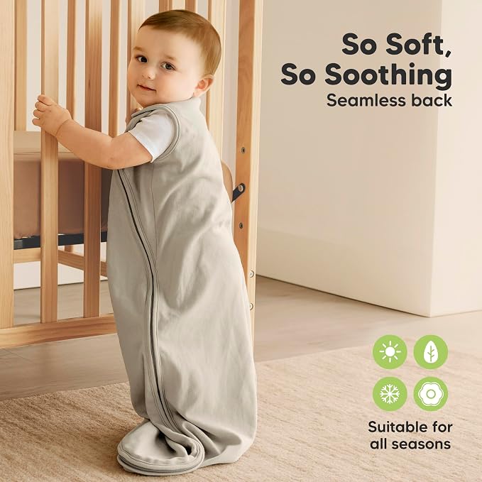 2-Pack Organic Baby Sleep Sacks, 100% Cotton - Image 4