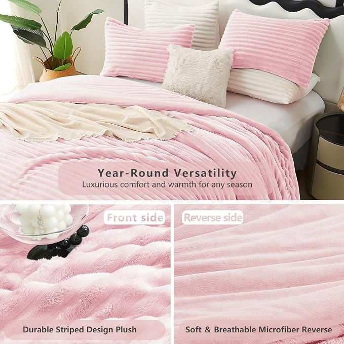 CozyLux Fluffy King Size Comforter Set - Image 4