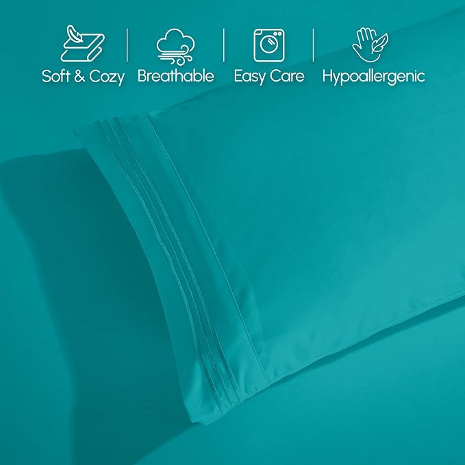 Elegant Comfort Luxurious 1500 Premium Hotel Quality Microfiber 4-Piece Sheet - Image 8