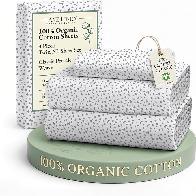 LANE LINEN 100% Organic Cotton Sustainaly Produced Twin XL Bed Sheets, Okeo Tex by LaneLinen