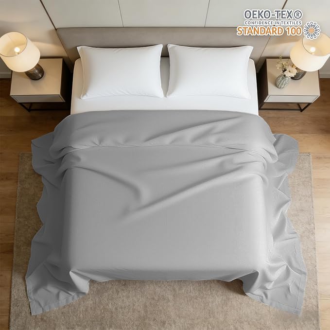 HBHLFZ Queen Flat Sheets Only 2 Pack - Image 2
