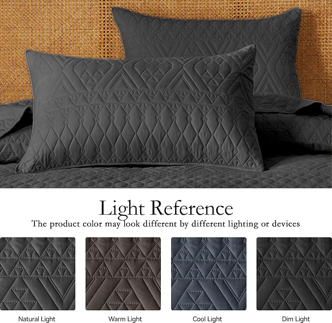 akkialla Full/Queen Size Quilt Bedding Set, Modern Style Geoetric Pattern - Image 5