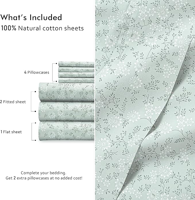 RUVANTI 7 Pcs Cotton Sheets - Image 4