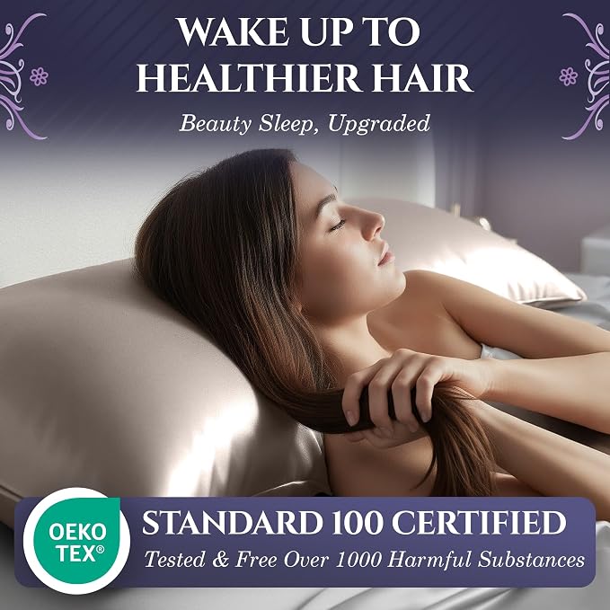 DECOLURE 100% Pure Mulberry Silk Pillow Case Standard Size – High Grade 30 - Image 3