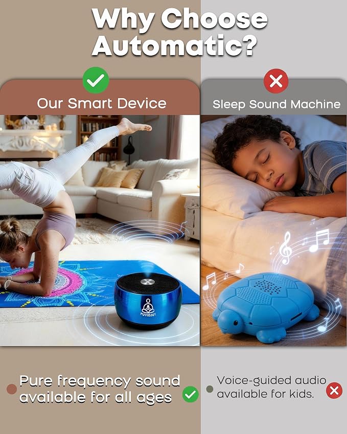 Sound Machine for Sleep, PUVIDJUT M3 Pure Frequencies & Singing Bowl Tone - Image 3