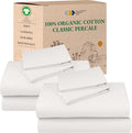 California Design Den 2-Pack 100% Organic Cotton Sheet Sets Full Size Bed by CaliforniaDesignDen