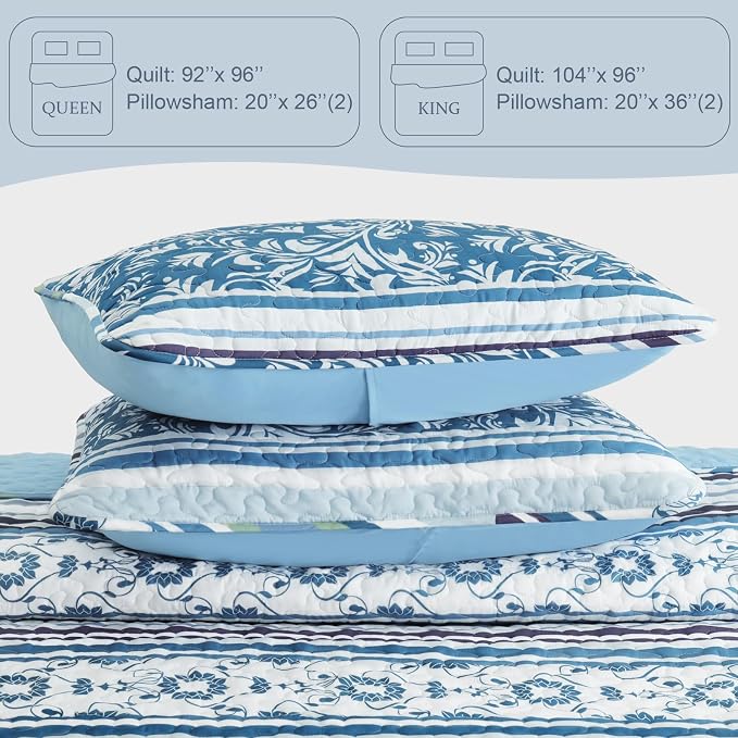 Exclusivo Mezcla Reversible Boho Quilts King Size - Image 6