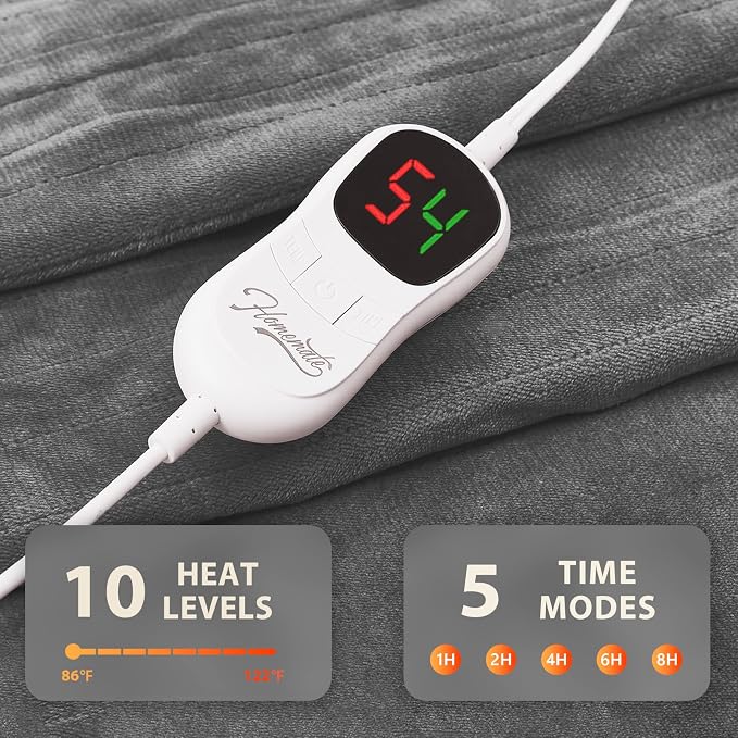 Homemate Electric Heated Blanket Full Size - Image 5