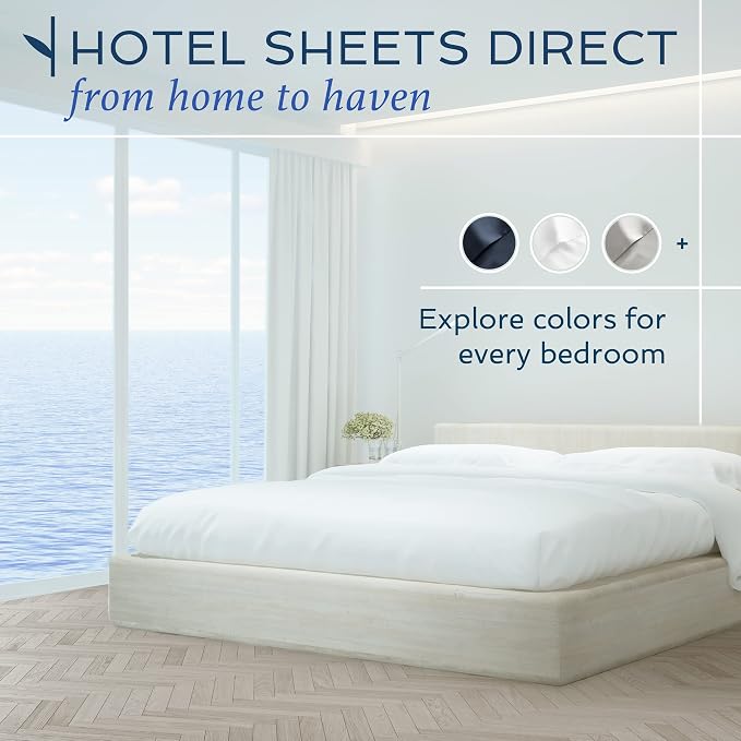 Hotel Sheets Direct 100% Viscose Derived from Bamboo Sheets Set Twin - Image 9