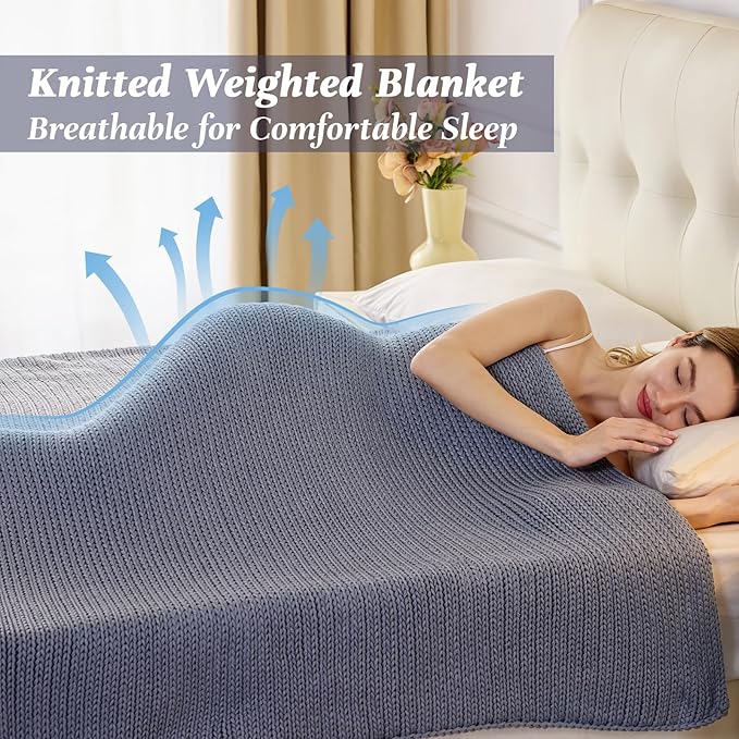 Guohaoi Knitted Weighted Blanket - Image 2
