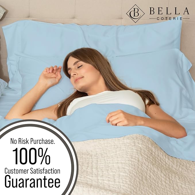 Bella Coterie | Luxury Bamboo Viscose Standard Size Pillowcase Set | 100% - Image 5