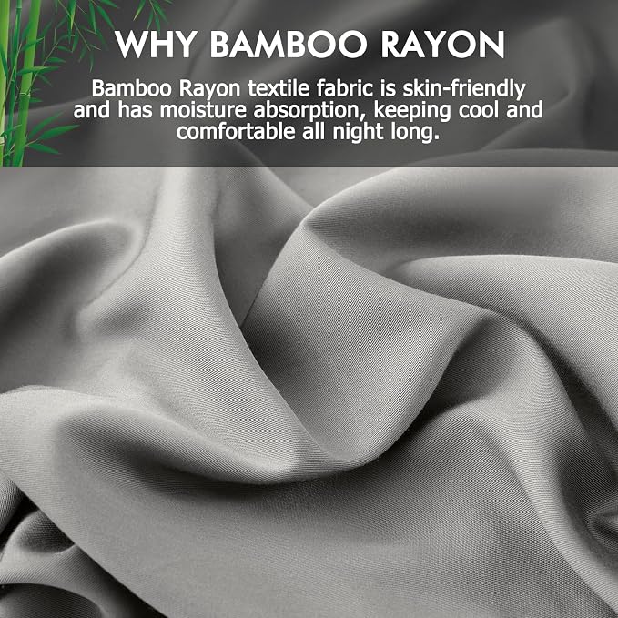 Pillowcases King Size 2 Pack, Cooling Viscose from Bamboo Pillow Cases - Image 2