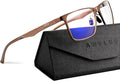 ANYLUV Blue Light Glasses Men, Relieve Eyestrain and Eye Protection, Al-Mg by ANYLUV