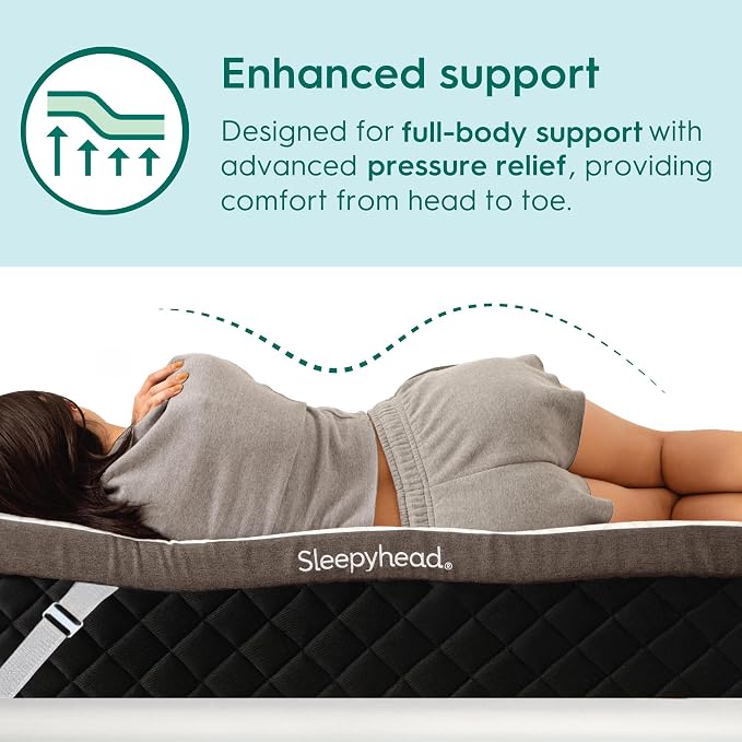 Sleepyhead Queen 3 Inch Premium Gel Mattress Topper – Cooling Gel Memory Foam - Image 4