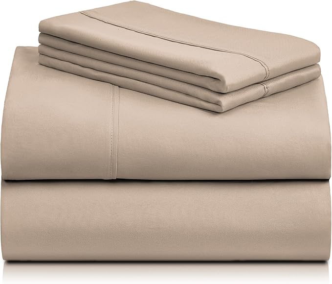 LuxClub 4 PC King Sheet Set, Breathable Luxury Bed Sheets, Deep Pockets 18" - Image 8