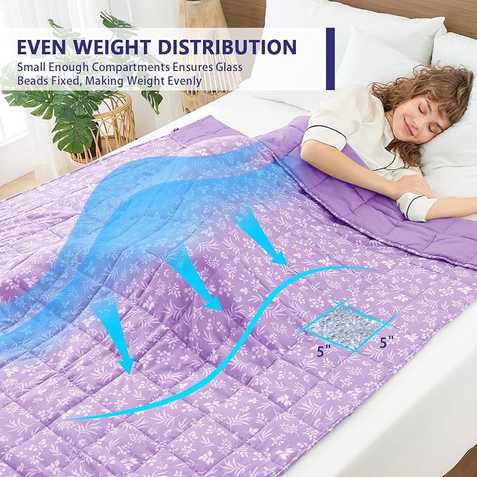 25 lbs weighted blanket Queen Size - Image 3