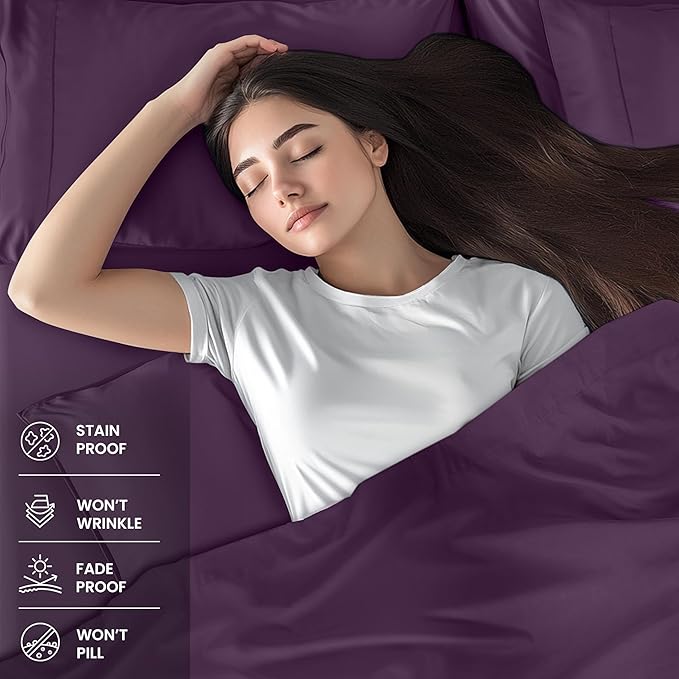 Utopia Bedding Full Sheet Set – 4 Piece Bed Sheets - Image 3
