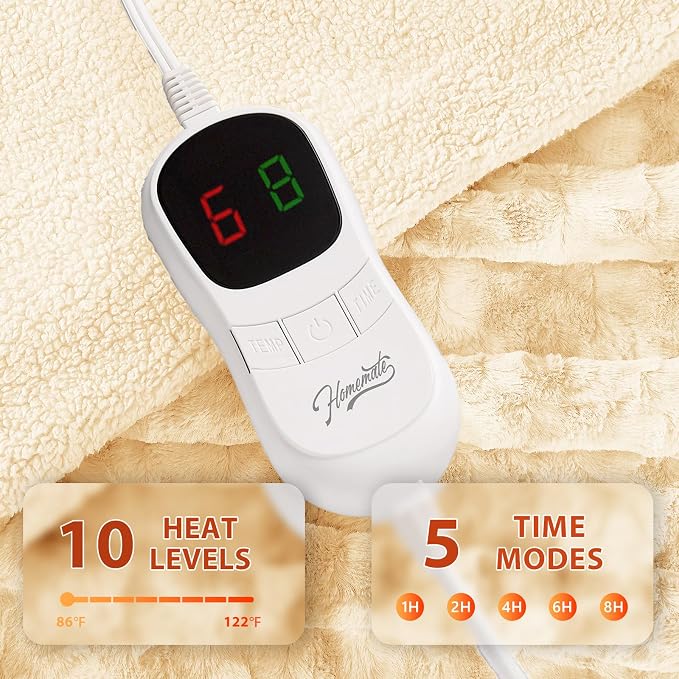 Homemate Electric Heated Blanket Twin Size - Image 3