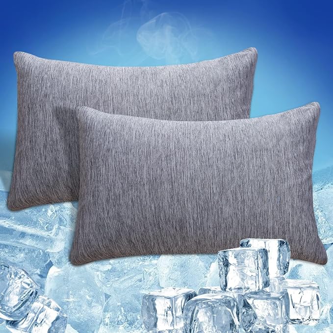 CHOSHOME Cooling Pillow Cases Zipper Pillow Covers Q-Max > 0.45 Zippered by CHOSHOME
