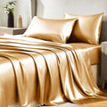 CozyLux Satin Sheets Queen Size Bed Set by CozyLux