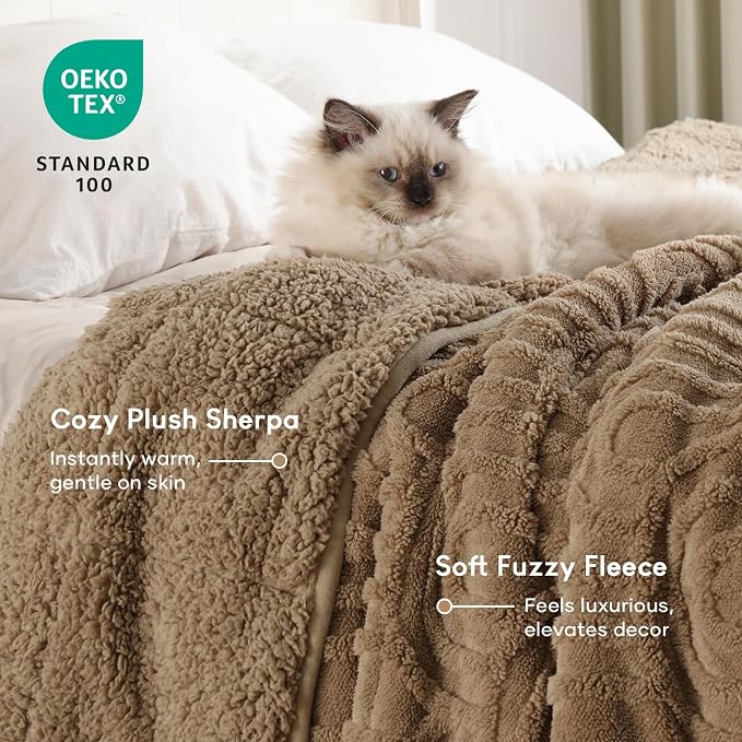 Cottonblue Jacquard Weighted Blanket - Image 3