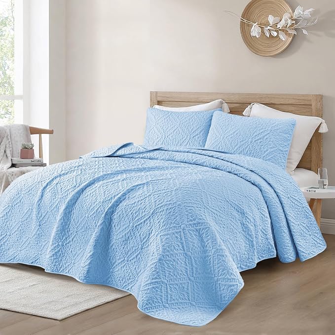 Exclusivo Mezcla Twin Quilt Bedding Set, Lightweight Soft Bedspreads Coverlets - Image 2