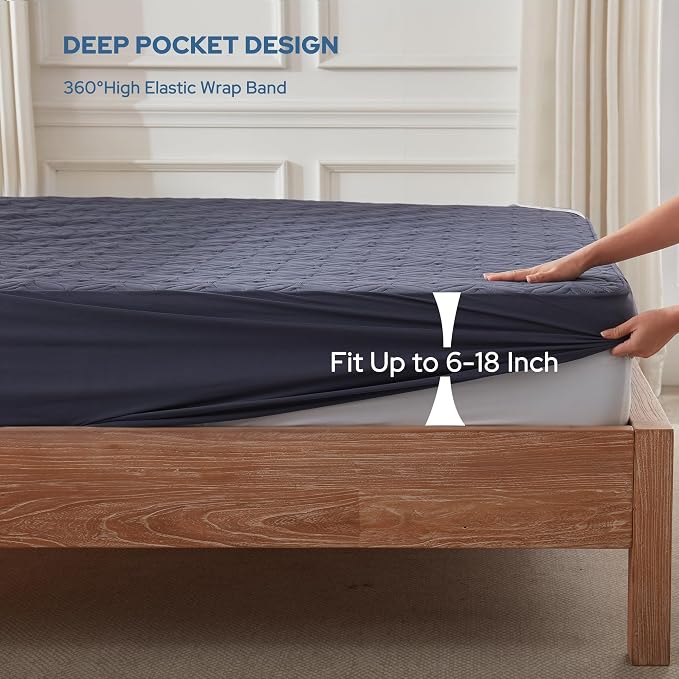 BEDLORE Waterproof Mattress Protector, RV Queen Size Mattress Pad Noiseless - Image 5