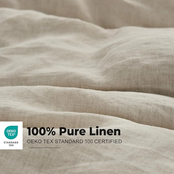 Simple&Opulence 100% Washed Linen Duvet Cover - Image 3