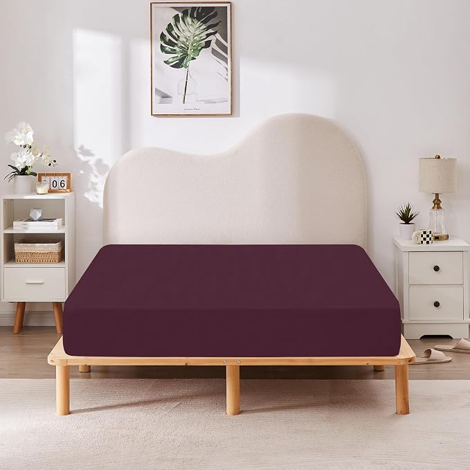 HBHLFZ Twin XL Fitted Sheet Only, Soft Breathable Bottom Sheet - Image 6
