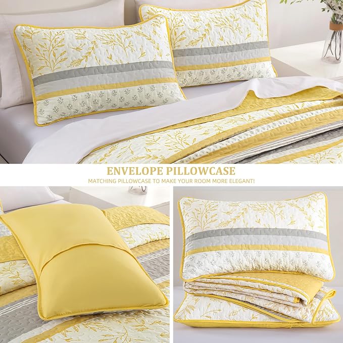 DJY Striped Quilt Set King Size - Image 6
