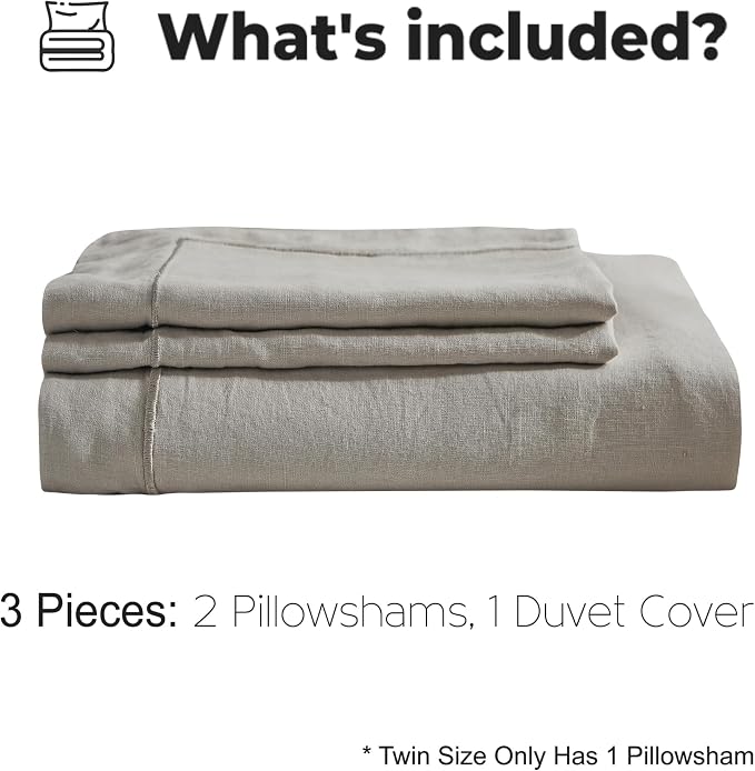 Simple&Opulence 100% Washed Linen Duvet Cover - Image 5