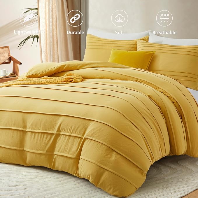 Oli Anderson Mist Yellow Duvet Cover King Size - Image 2