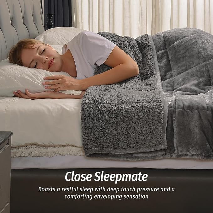 Wemore Sherpa Fleece Weighted Blanket - Image 3