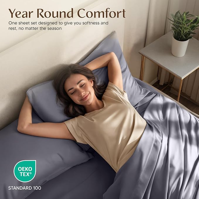Utopia Bedding Full Sheet Set – 4 Piece Bed Sheets - Image 5