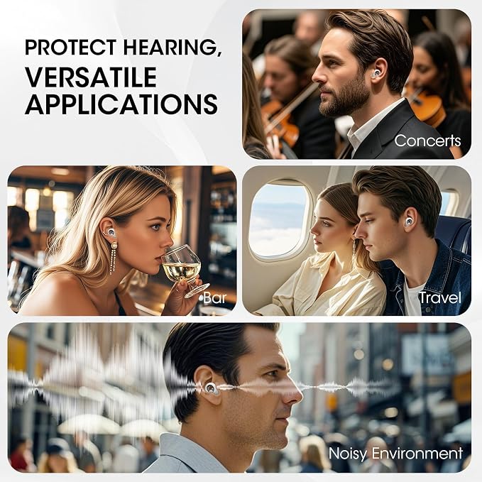 Ear Plugs for Sleeping, 50dB Noise Cancelling Earplugs, Reusable Silicone Ear - Image 8