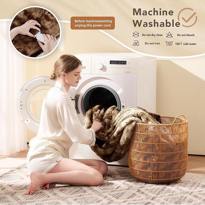 Homemate Electric Heated Blanket Full Size - Image 7