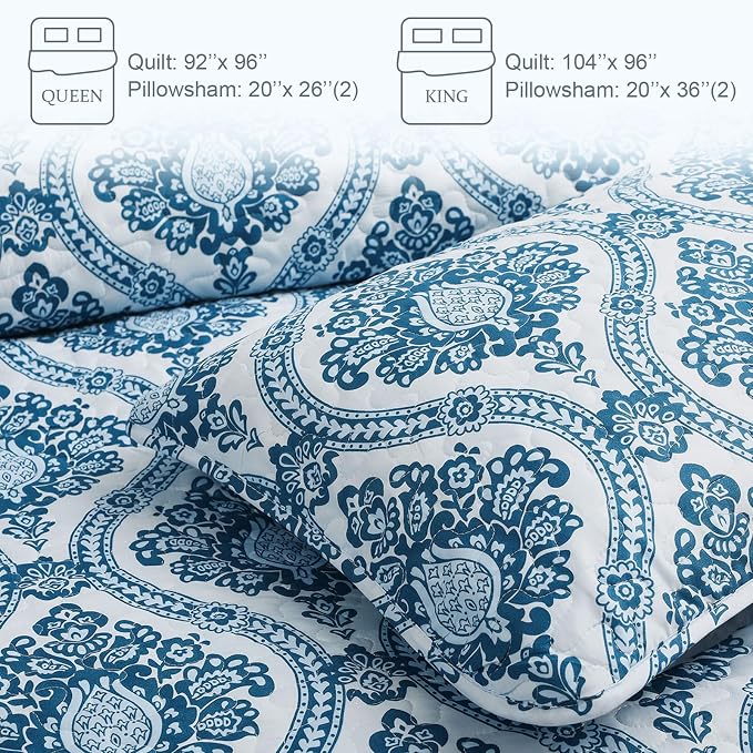 Exclusivo Mezcla Reversible Boho Quilts King Size - Image 6