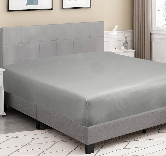 ROYALE LINENS 300 Thread Count 100% Long Staple Combed Cotton Fitted Sheet Twin - Image 4