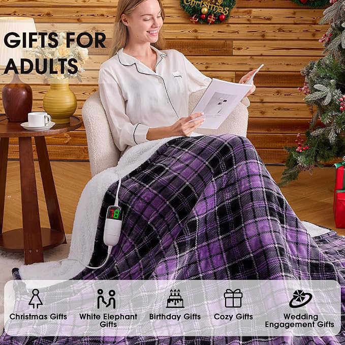 Heated Electric Blanket King Size, 90X100 Heating Blanket King - Image 4